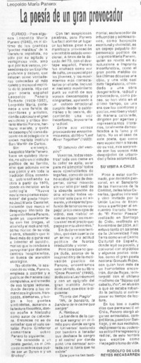 La poesía de un gran provocador