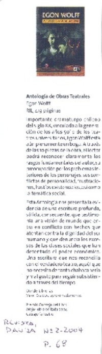 Antología de obras teatrales