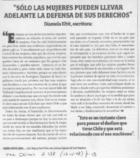 "Sólo las mujeres pueden llevar adelante la defensa de sus derechos" (entrevista)