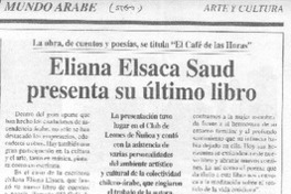 Eliana Elsaca Saud presenta su último libro