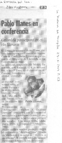 Pablo Illanes en conferencia