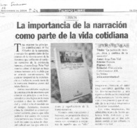 La Importancia de la narración como parte de la vida cotidiana