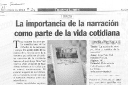 La Importancia de la narración como parte de la vida cotidiana