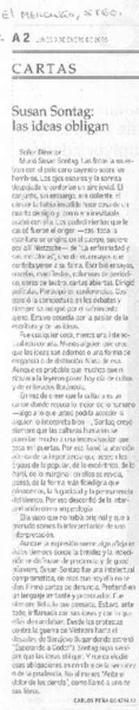 Susan Sontag, las ideas obligan