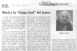 Ward y la "Carpa azul" del teatro