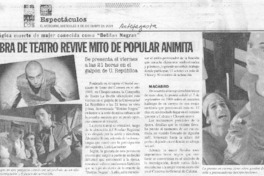 Obra de teatro revive mito de popular animita