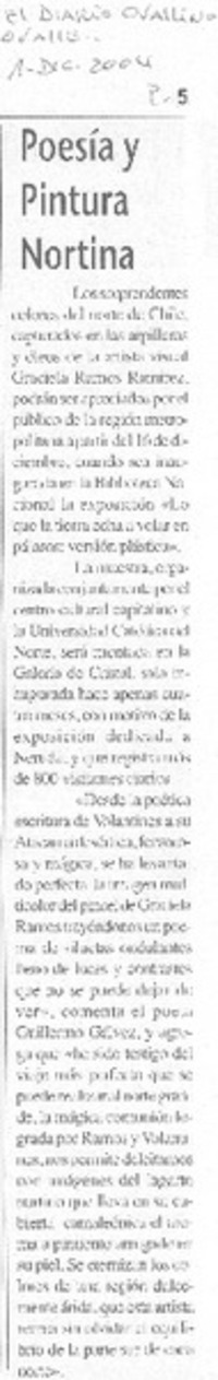 Poesía y pintura nortina