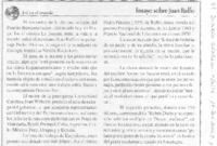 Ensayo sobre Juan Rulfo