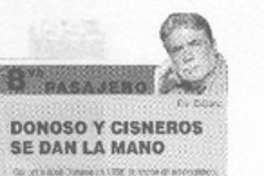 Donoso y Cisneros se dan la mano