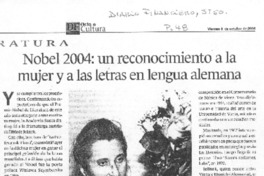 Nobel 2004: un reconocimiento a la mujer y a las letras en lengua alemana
