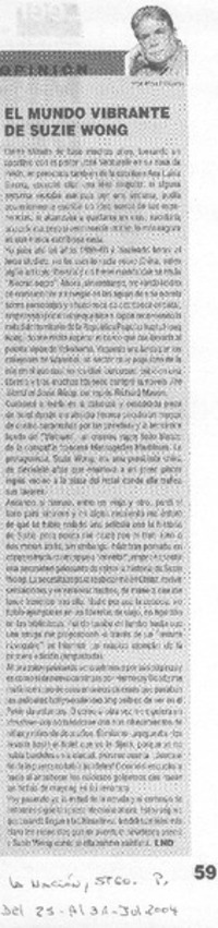 El mundo vibrante de Suzie Wong.