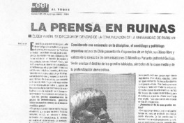La prensa en ruinas [entrevista[