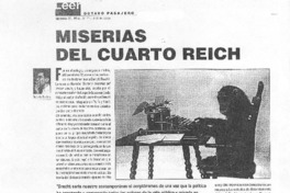 Miserias del cuarto Reich
