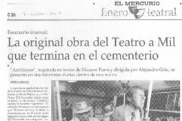 La original obra del Teatro a Mil que termina en el cementerio