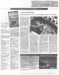 Anecdotario de los últimos días de Neruda