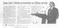 Juan Luis Cebrián presentará su última novela