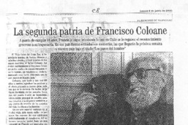 La Segunda patria de Francisco Coloane
