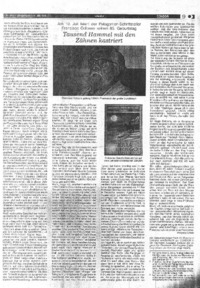 Tausend hammel mit den zähnen kastriert