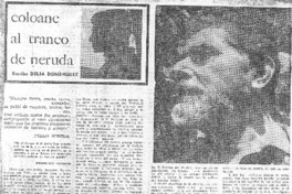 Coloane, al tranco de Neruda