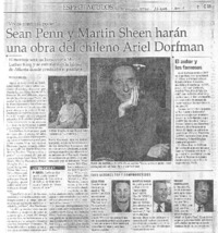 Sean Penn y Martin Sheenn harán una obra del chileno Ariel Dorfman