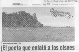 Augusto Winter el poeta que enlató a los cisnes