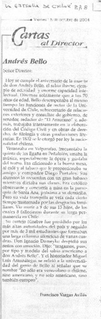 Andrés Bello.