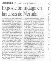 Exposición indaga en las casas de Neruda