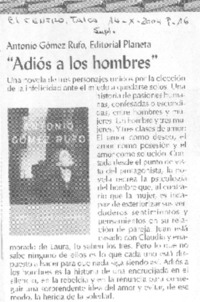 Adiós a los hombres