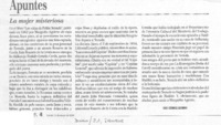 La Mujer misteriosa