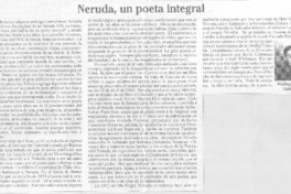 Neruda, un poeta integral