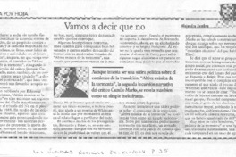 Vamos a decir que no