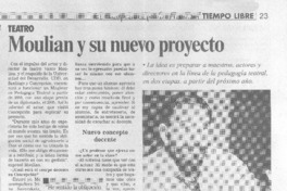 Moulián y su nuevo proyecto (entrevistas)