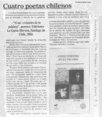 Cuatro poetas chilenos
