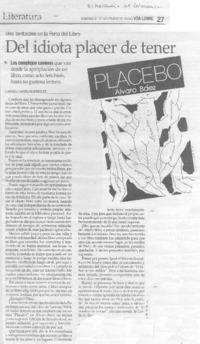 Del idiota placer de tener