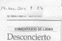 Desconcierto nuestro de cada día