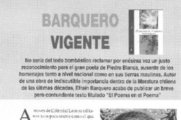 Barquero vigente