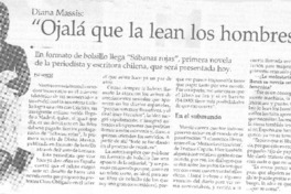 "Ojalá que la lean los hombres"
