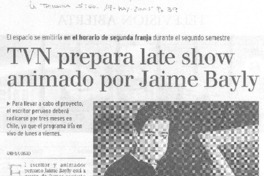TVN prepara late show animado por Jaime Bayly