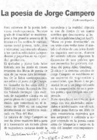 La poesía de Jorge Campero