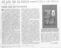 Moda que no incomoda