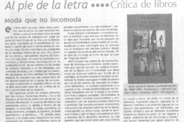 Moda que no incomoda