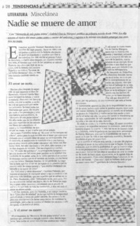 Nadie se muere de amor