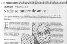 Nadie se muere de amor