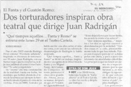 Dos torturadores inspiran obra teatral que dirige Juan Radrigán