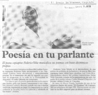 Poesía en tu parlante