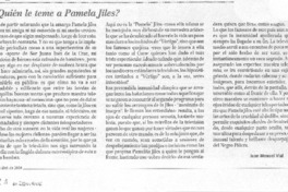 ¿Quién le teme a Pamela Jiles?