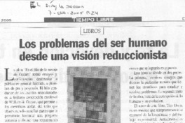 Los Problemas del ser humano desde una visión reduccionista