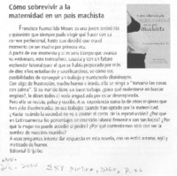 Cómo sobrevivir a la maternidad en un país machista