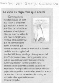 La vida es algo más que correr