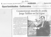 Conmemoran muerte de poeta Jorge Teillier en La Ligua